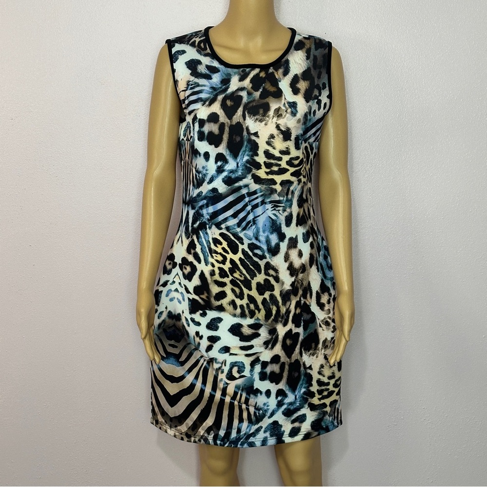 Animal Print Sleeveless Dress